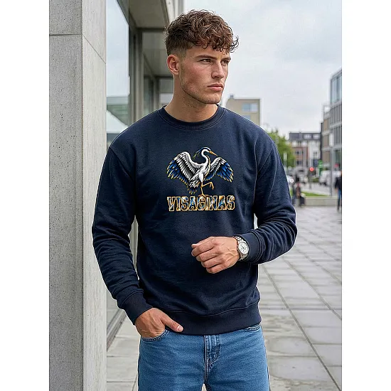 Men's dark blue sweater Visaginas