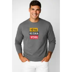 Vīriešu tumši pelēks džemperis Daddy's real deal