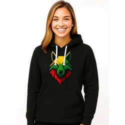 Sieviešu melns džemperis „Vilks“