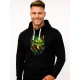Vīriešu melns džemperis „Geometriskais vilks“