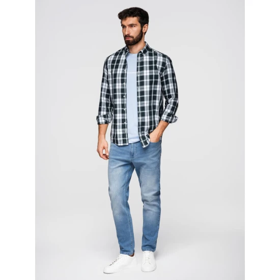 Vīriešu gaiši zili džinsi Luca Džinsi un džogeri