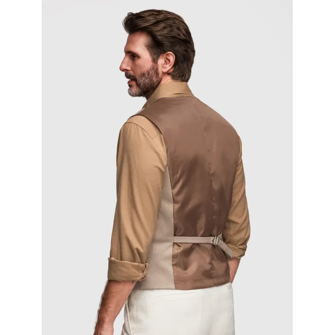 Klasiskais sarkanbrūns vīriešu vestes modelis „Bruce“