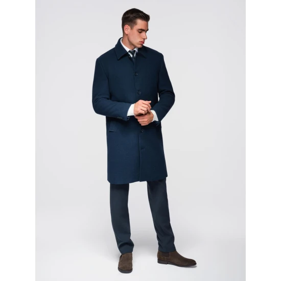 Vīriešu tumši zils mētelis Corpo