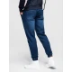 Vīriešu tumši zili džinsi ar savelkamu vidukli Patrick
