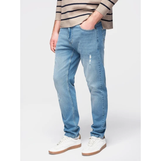 Vīriešu zili džinsi Robi