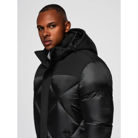 Vīriešu melna ziemas jaka Blake