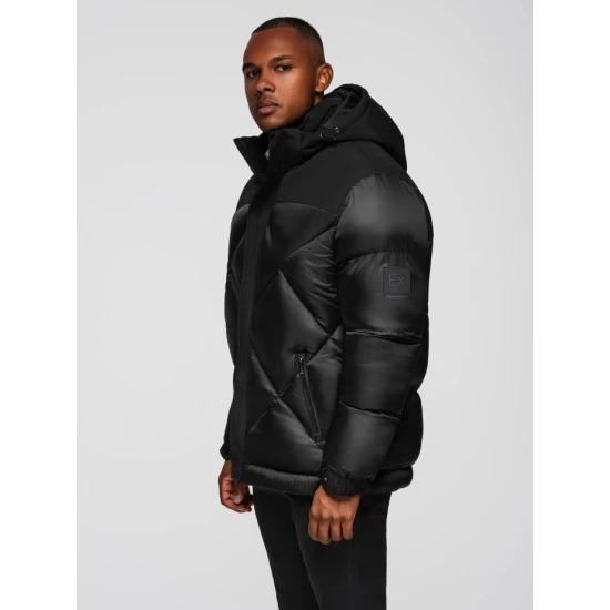 Vīriešu melna ziemas jaka Blake