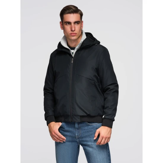 Vīriešu melna jaka Eden