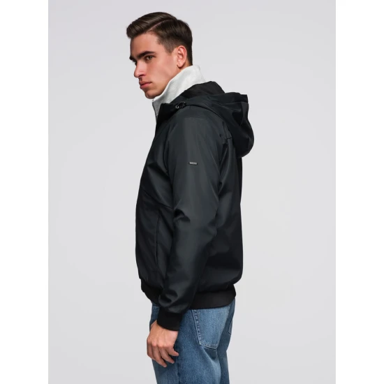 Vīriešu melna jaka Eden