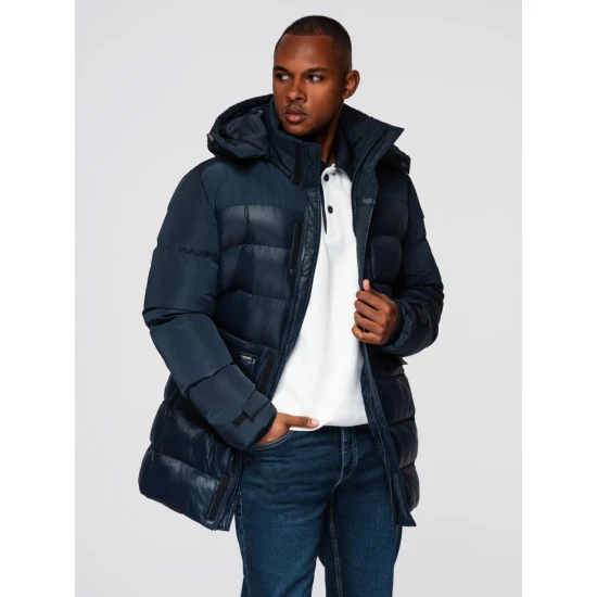 Vīriešu tumši zila ziemas jaka Brod