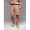 Unisex šortu komplekts smilškrāsā/gaiši brūnā krāsā Level Up