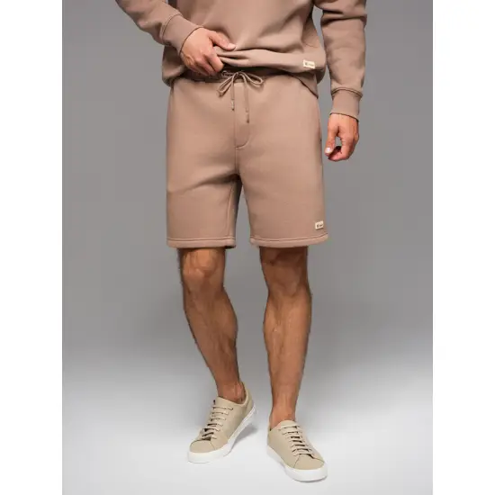 Unisex šortu komplekts smilškrāsā/gaiši brūnā krāsā Level Up