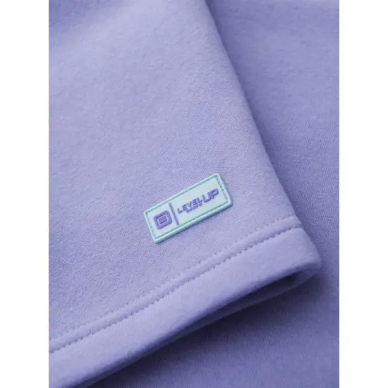Unisex šortu komplekts smilškrāsā/gaiši violētā krāsā Level Up