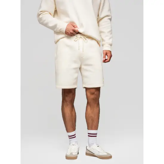 Unisex šortu komplekts smilškrāsā/gaiši violētā krāsā Level Up