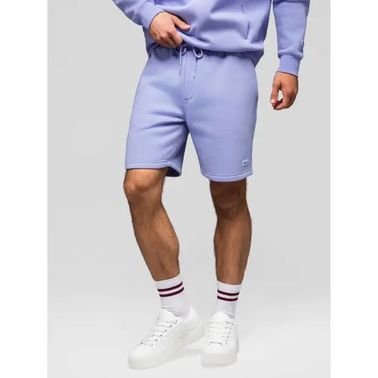 Unisex šortu komplekts smilškrāsā/gaiši violētā krāsā Level Up