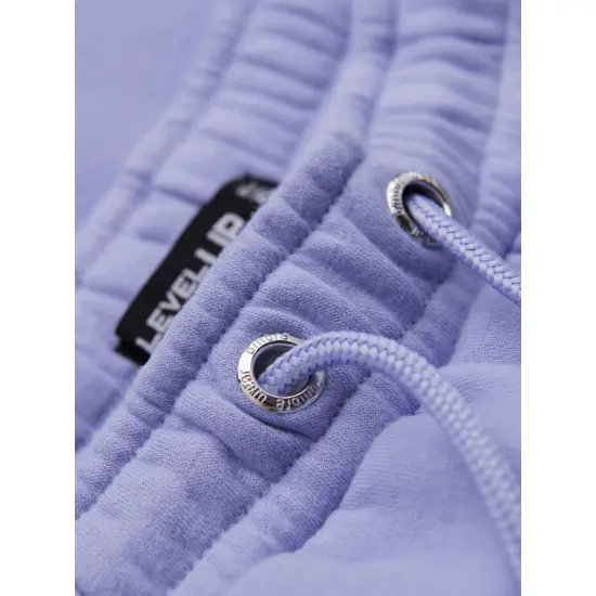 Unisex šortu komplekts smilškrāsā/gaiši violētā krāsā Level Up