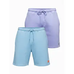 Unisex šortu komplekts zils/gaiši violets krāsā Level Up