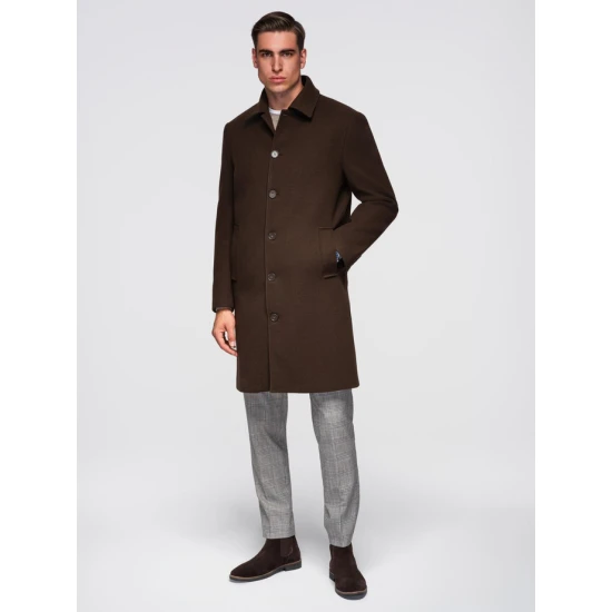 Vīriešu brūns mētelis Corpo