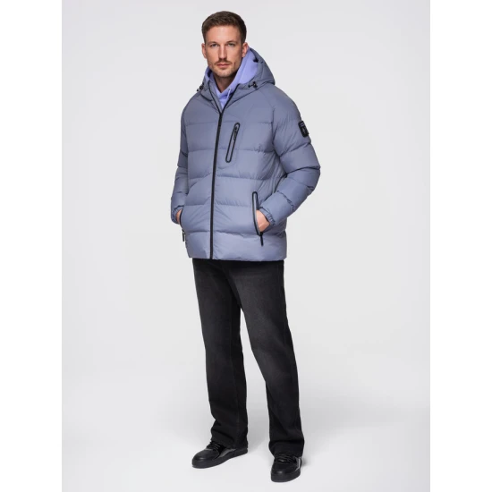 Vīriešu violeta ziemas jaka Elan