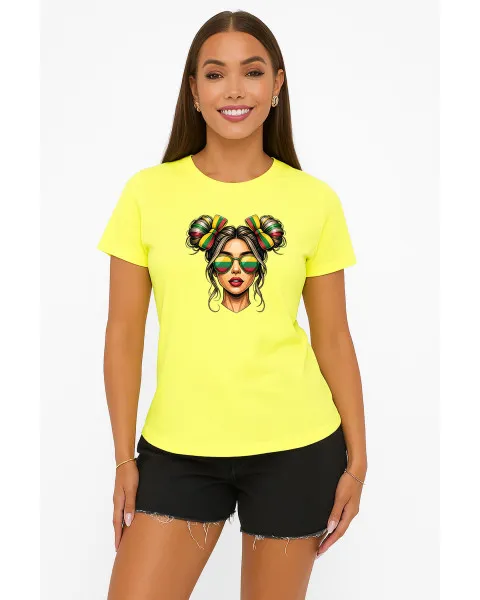 Women's Yellow T-Shirt "Lietuvaitė"
