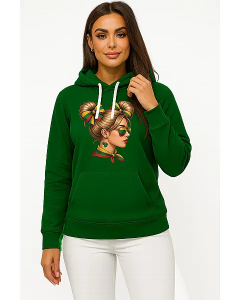 Women's dark green jumper Lietuvaitė