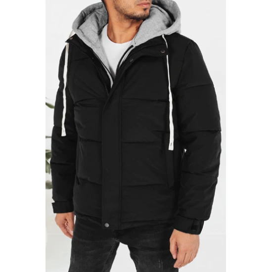 Vīriešu melna ziemas jaka Blaze Ziemas jakas