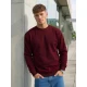 Vīriešu bordo krāsas džemperis ar kapuci Steel Džemperi bez kapuciņiem