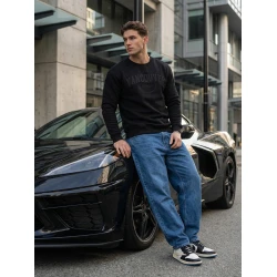 Melns džemperis ar kapuci Kanāda