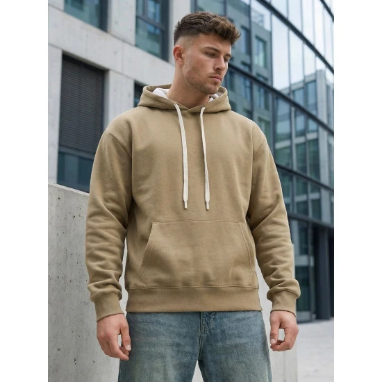 Brūns vīriešu džemperis Ostin Džemperi ar kapuci