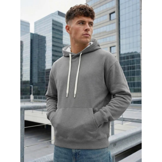 Vīriešu tumši pelēks džemperis Austin Džemperi ar kapuci