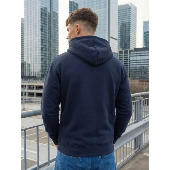 Vīriešu tumši zils džemperis Austin Džemperi ar kapuci