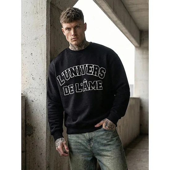 Men's black jumper L'Univers