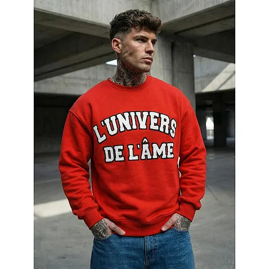 Men's red jumper L'Univers
