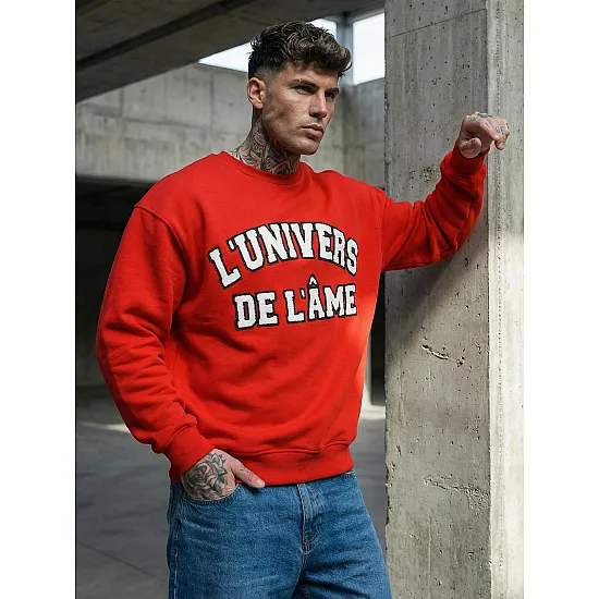 Men's red jumper L'Univers