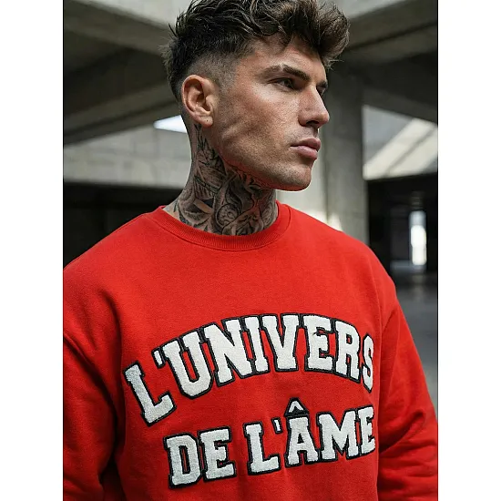 Men's red jumper L'Univers