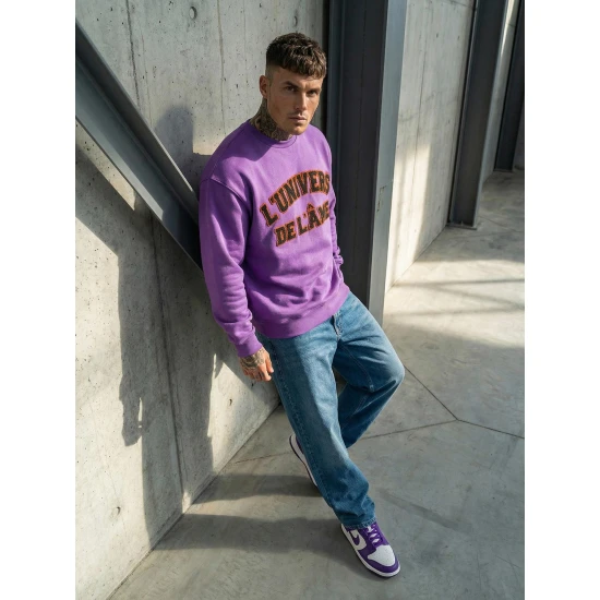 Vīriešu violets džemperis L'Univers