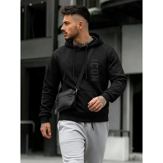 Melns vīriešu džemperis Best Icon