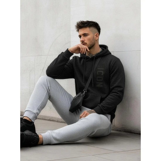 Melns vīriešu džemperis Best Icon