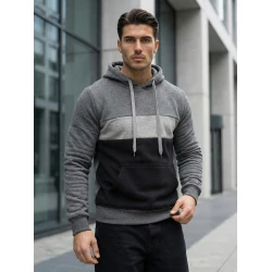 Vīriešu tumši pelēks džemperis Lonzo