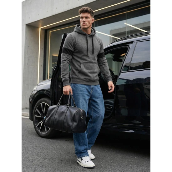 Vīriešu tumši pelēks džemperis Oven JS/8B1321/5