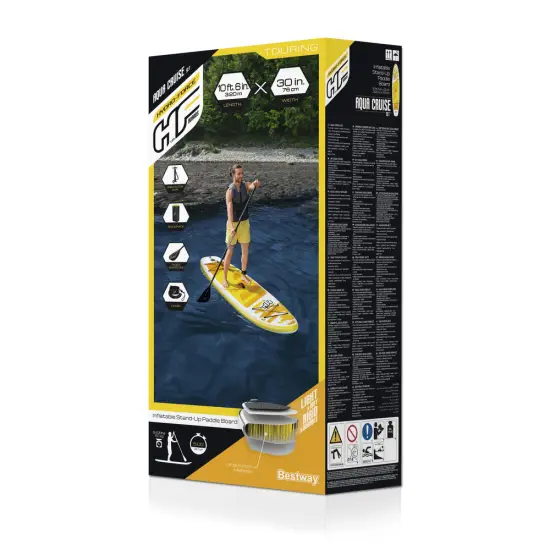 Piepūšamā dzeltenā airēšanas dēļa 320 x 76 x 12 cm Bestway 65348