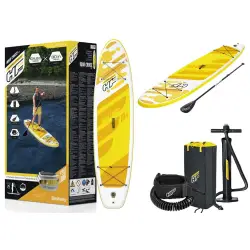 Piepūšamā dzeltenā airēšanas dēļa 320 x 76 x 12 cm Bestway 65348