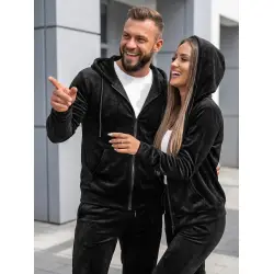 Melno velūra apģērbu komplektu kolekcija „Rojo“