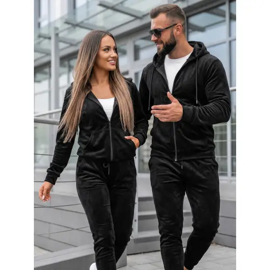 Melno velūra apģērbu komplektu kolekcija „Rojo“