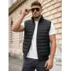 Lider stepēta vīriešu melna veste Vestes