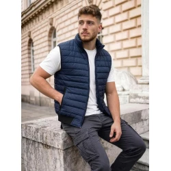 Stepēta vīriešu tumši zila veste Lider