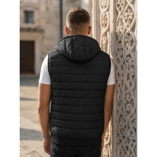 Vīriešu melnā veste Minel Vestes