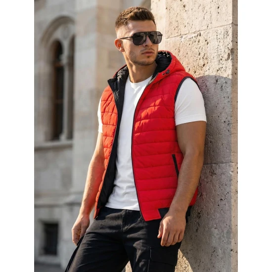 Sarkana vīriešu veste Minel JS/MY88Z