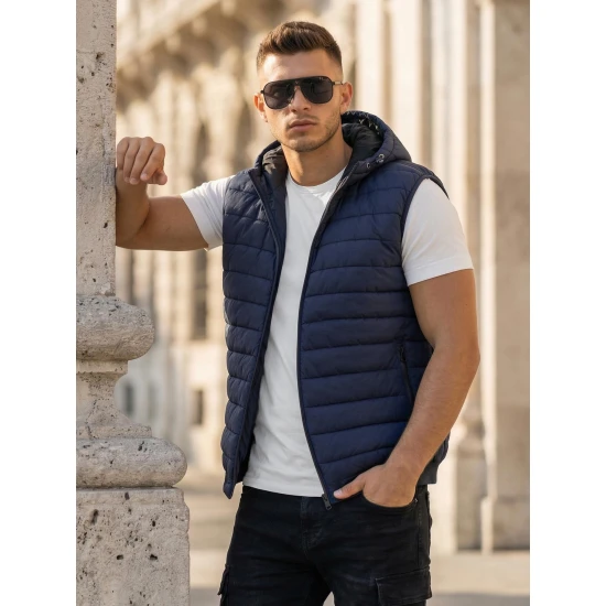 Vīriešu tumši zila veste Minel Vestes