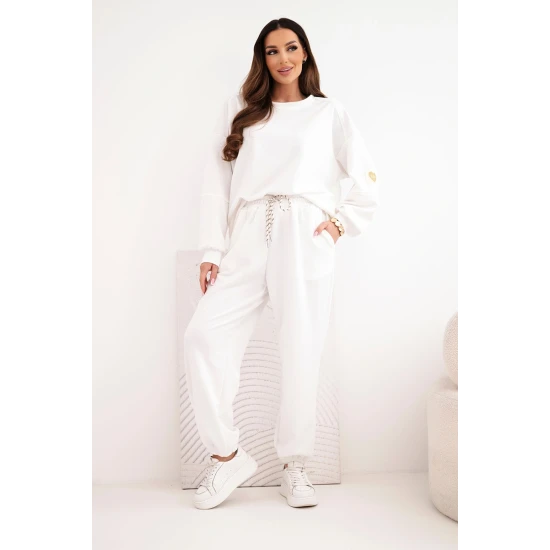 Sieviešu balts ikdienas komplekts Isabel